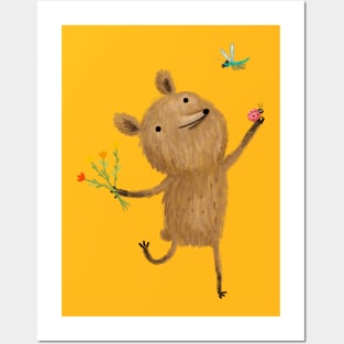 Joyful Bear Posters and Art